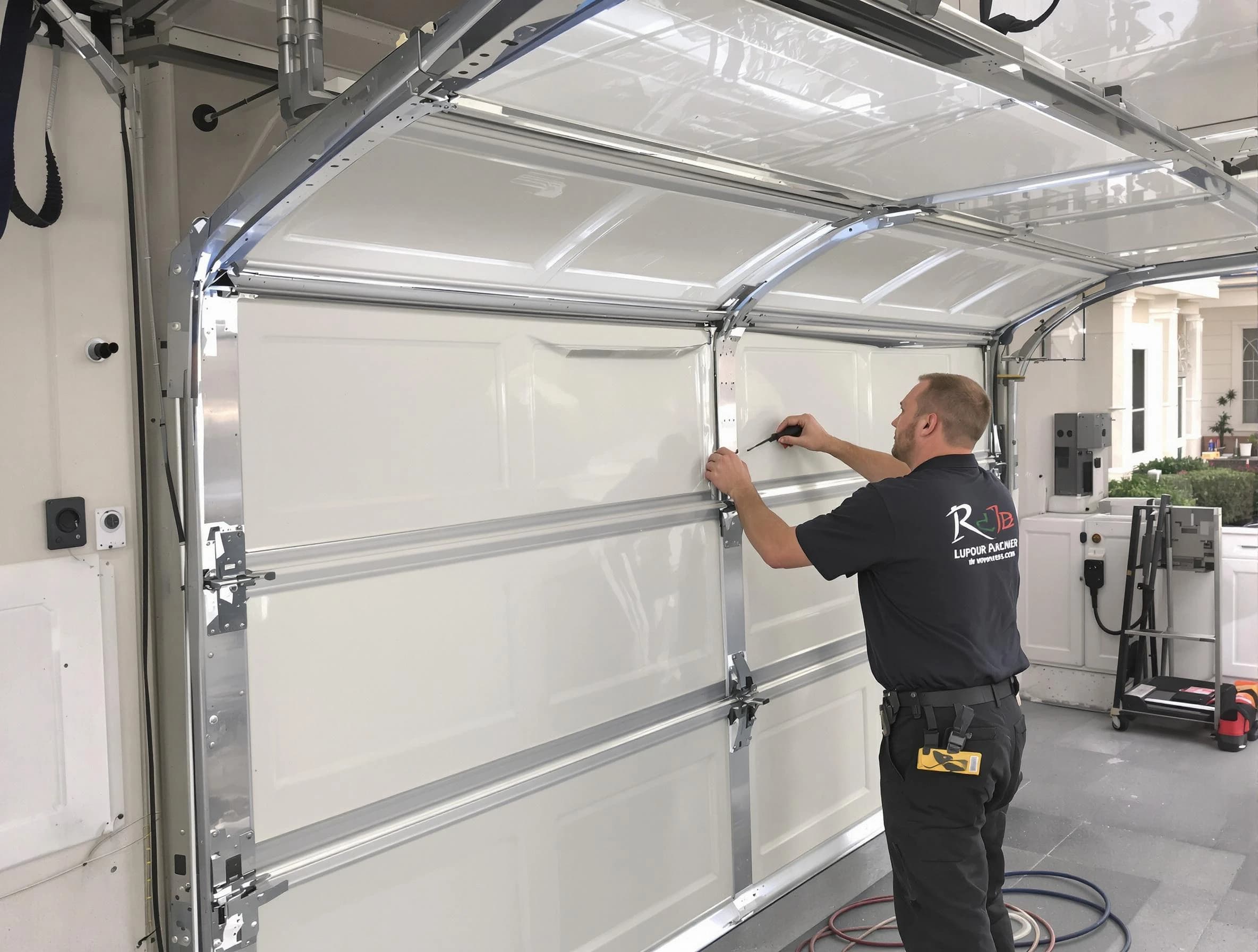 Farmington Garage Door Repair professional performing panel repair in Farmington
