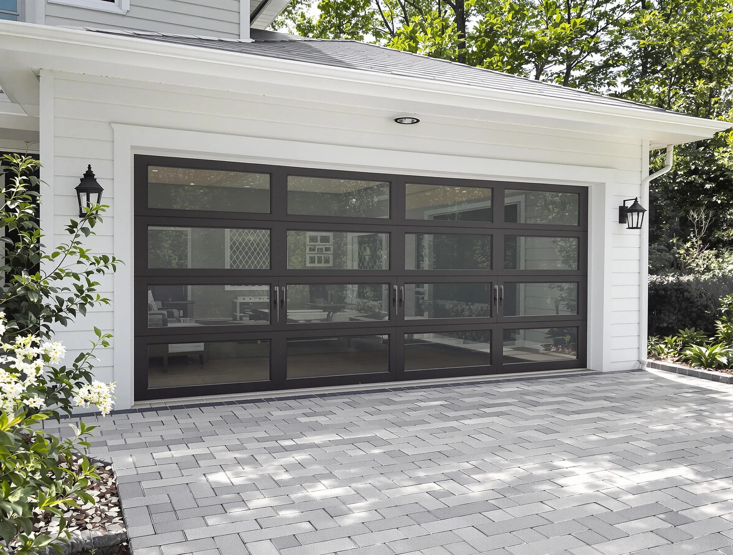 Farmington Garage Door Repair design specialist presenting custom garage door options to Farmington homeowner