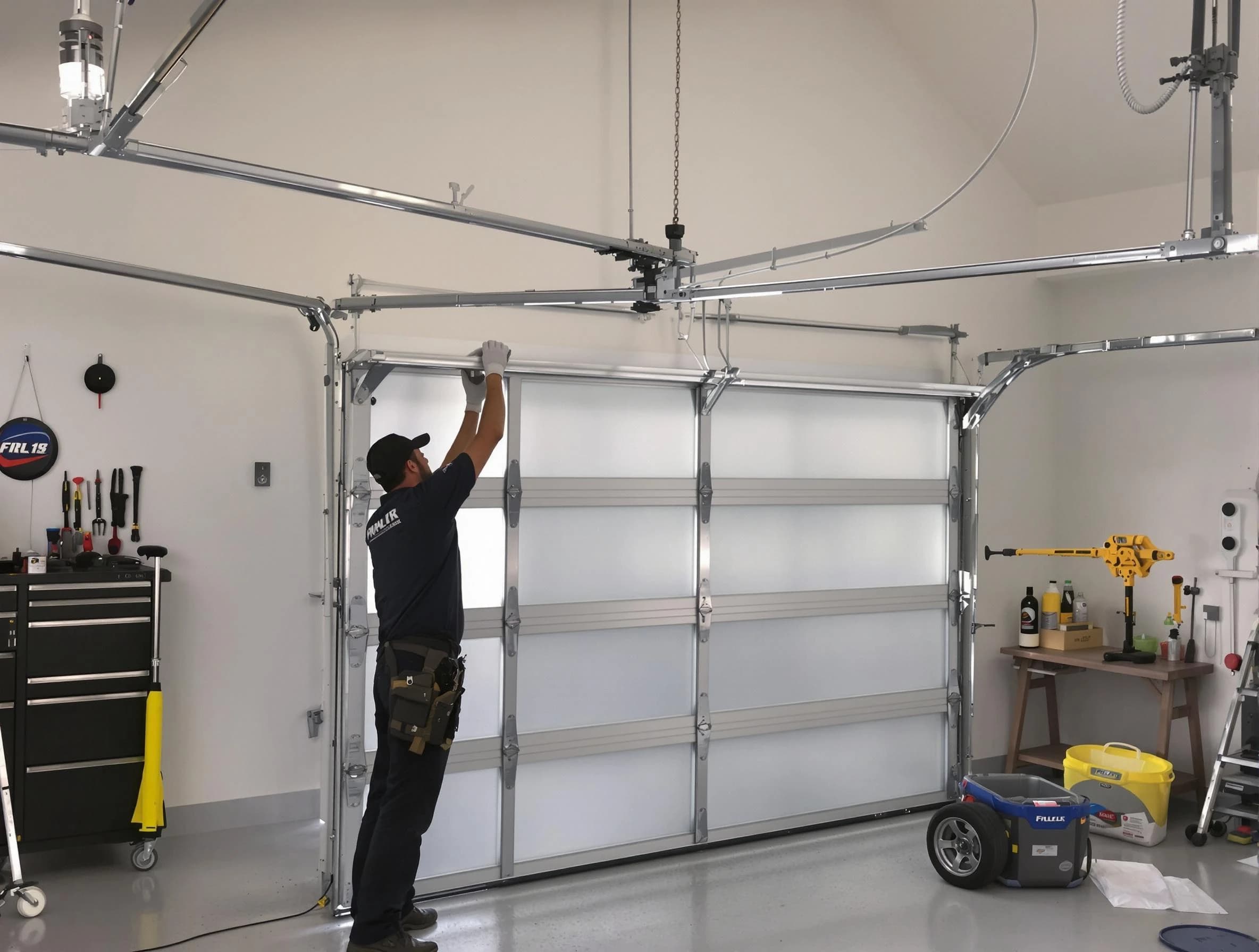 Farmington Garage Door Repair certified team performing precision garage door installation in Farmington