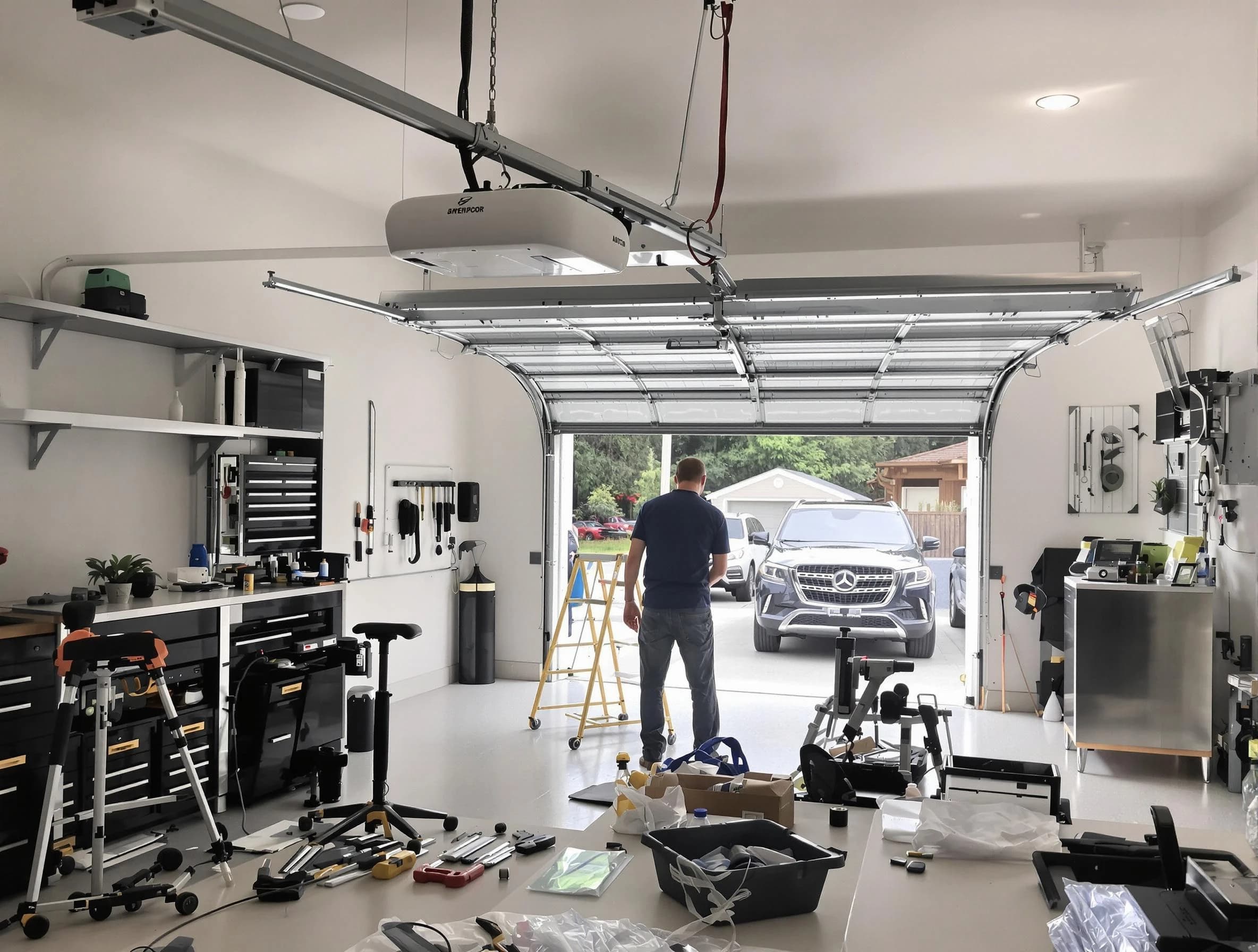 Garage door opener installation by Farmington Garage Door Repair in Farmington