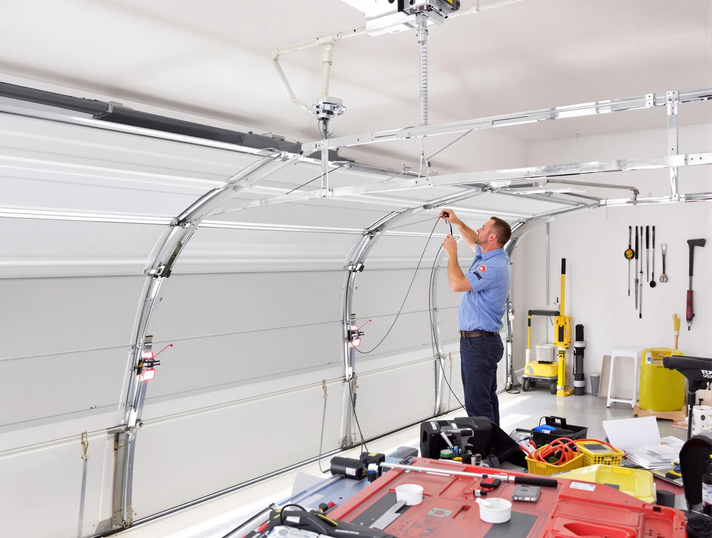 Garage door cable repair service by Farmington Garage Door Repair in Farmington