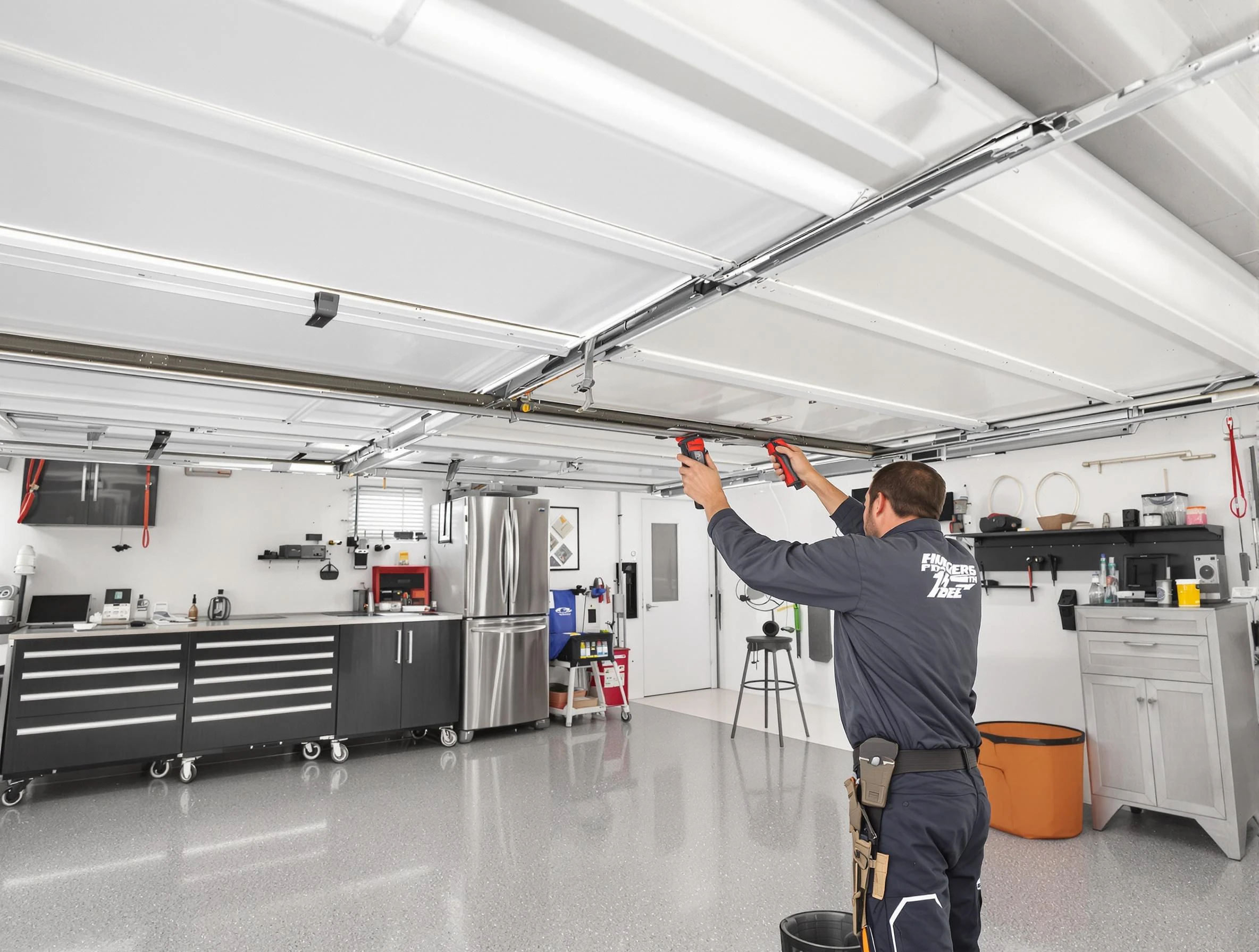 Overhead garage door repair service by Farmington Garage Door Repair in Farmington